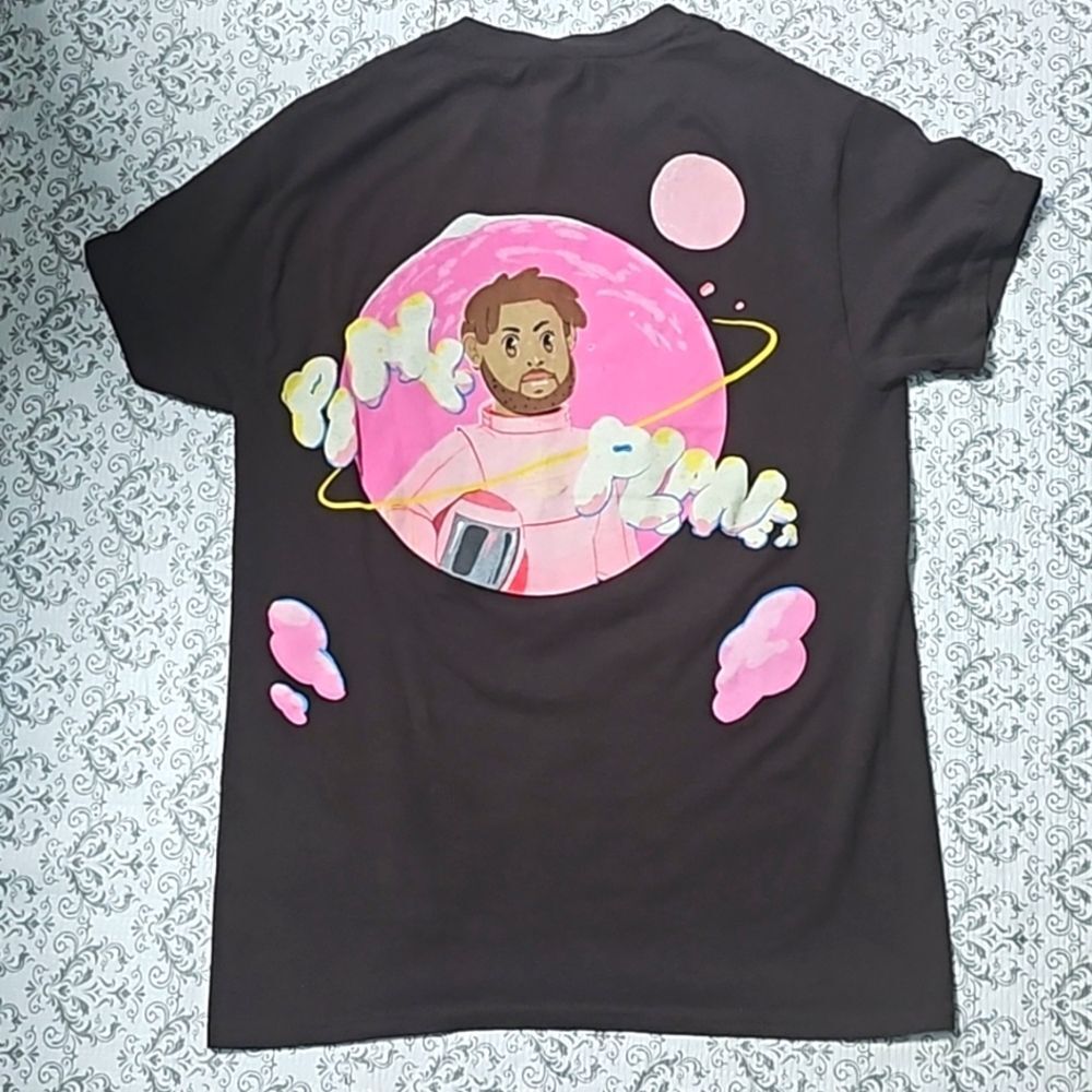 Pink Sweat$ Pink Planet Heavy Cotton Teddy Bear Graphic Print T-shirt